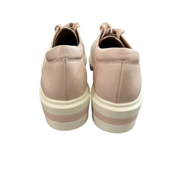 NEW Linea Paolo Kendra Platform Lace Up Casual Sneaker Pale Pink Suede - Picture 6 of 9